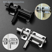 convenientStainless Steel Door Latch Solid Sliding Bolts Latch Hasp Home Hardware Gate Safety Toilet Door Lock