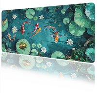 Mouse Pad Green Lotus Leaves Gamer XL Custom Mousepad XXL Mechanical Keyboard Pad Non-Slip Soft Office Carpet Desktop Mouse Pad