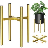 Adjustable Plant Stand Metal Item Stand Stylish Stable Mid Century Plant Holder for Home Fits 7 to12 inch Pots Indoor Outdoor