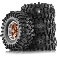 4pcs 1.9 Inch Wheel Tires for 1/10 Scale RC Crawler Car TRX4 TRX6 SCX10 SCX10 II 90046 SCX10 III AXI03007 Gen7/8 D90 VS4-10