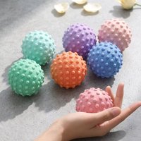 Textured Spiky Massage Ball Deep Tissue Pressure Relief TPE Sensory Fidget Toy Handheld Muscle Roller for Daily Relaxation