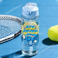 900ML Steal A Brainrot 67 Meme Print Water Bottle Semi-transparent Straw Cup Six Seven Sealed Portable Plastic Water Cups Gift