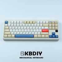 KBDiy 135 Keys/Set GMK Soymilk PBT Keycaps Cherry Profile MX Switch Korean Keycap for Mechanical Gaming Keyboard Custom Key Caps