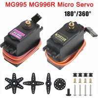 1/4pcs MG995 MG996R Micro Servo Digital All Metal Gear 180° 360° for RC Smart Car Model Helicopter Boat Plane Play Toys Robot
