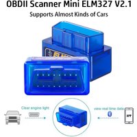OBD2 Mini ELM327 Scanner Code Reader Bluetooth Car Diagnostic Tool for Android/iOS Automotive Fault Detector
