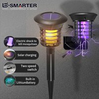 Solar-Powered Mosquito Killer Lamp Mosquito Repeller Fly Moth Bug Insect Zapper Outdoor Camping Anti Mosquito Lighting Set Tool