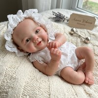 Aizwa1 13 Inch Handmade Vivienne Soft Touch Silicone Newborn Baby Girl Doll bebe reborn de silicona