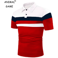 Neue Sommer Luxus Polo-Shirt Herren Marke Polo Plus Größe T Shirts Nähte Shorts Hülse Drehen-unten Kragen Business t-shirt 8XL