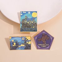 Cartoon Magic Series Enamel Pins Magic Academy Castle Leap Frog Brooch Lapel Badge Accessories Fashion Jewelry Gifts