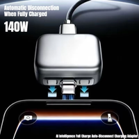 Auto-Disconnect Charging Adapter Intelligence Full Charge 140W Fast Charge Safety Separator Automatically for Type-C Devices