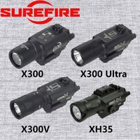 SureFire Tactical X300 X300U Ultra X300V XH35 Metal Pistol Gun Strobe LED Light Fit 20mm Rail Airsoft Weapons Hunting Flashlight