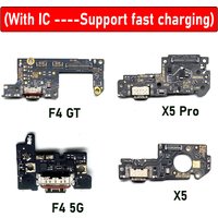 NEW USB Charging Port Microphone Dock Connector Board Flex Cable For Xiaomi Poco F5 F4 F3 GT X5 X6 Pro F4 5G M5S C61 C65 M6 4G