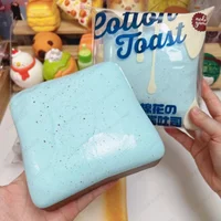 Tender Toast Squishy Mint Chocolate Toast Fidget Toy Soft Bread Squeeze Toy ASMR Anti Stress Toys For Children Gift