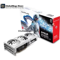 2026 Latest Gaming GPU Radeon RX 9070 XT 16GB GDDR6 Overclocked PCIe 5.0 Graphics Card for Desktop PC High Performance Video
