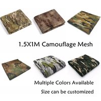 300D Camouflage Burlap Mesh Fabric Sun Shelter Shade Camo Net Garden Fence Decoration Outdoor 1.5M Wide Awning Cover
