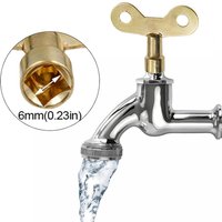 4Pcs Plumbing Hole Faucet Key Radiator Water Valve Tap 6mm Square Socket Special Lock Wrench Iron For Air Valve Plumbing Tool