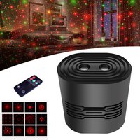 Mini lumières Laser de scène RG 12 en 1, rechargeables, motifs, projecteur, son activé, musique, DJ, fête, spectacles Disco