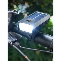 AliExpress NONE Bicycle Lights Solar Charging Waterproof Digital Display Mountain Bike Multifunctional Riding Equipment Road Bike Headlights