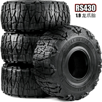RDE SPIDER 4pcs 1.9 Inch Rubber Tyre 123*48mm For 1/10 Rock Crawler Car TRX4/RC4WD SCX10 Scx10 Wraith Scx10 Yikong Rgt Wrangler