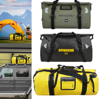 Waterproof Car Bicycle Motorcycle Tail Bag 20L 100L 120L PVC Saddle Dry Luggage Outdoor Camping Rowing Travel Compression Bag
