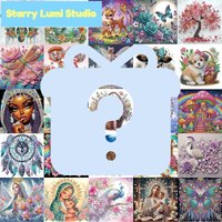 1PC Mystery Surprise Gift Box, Random Diamond Painting Kit, Diamond Partial Mosaic Handicraft Gift for Beginners