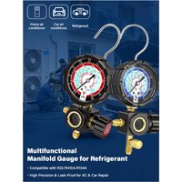 500psi/800psi Manifold Gauge Set For R410A R22 R134A R404A 35 55kgf cm2 With Sight Glass G1/4 HVAC Refrigeration Tool