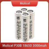 Original Molicel P30B 18650 Battery 30A 3.7v 3000mah High Drain Rechargable Batteries P30-B 3000mah INR18650 Power Bank