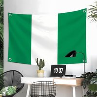 Federal Republic Of Nigeria Flags Custom Wall Hanging Background Art Banner For Bedroom Home Living Room Outdoor Decor