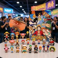 Heißer One Piece 24-Tage-Countdown-Kalender Anime-Sammelfigur Mini-Überraschungsfigur für Anime-Liebhaber Weihnachtsgeschenk