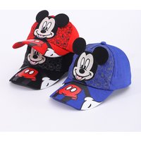 Disney Mickey Mouse Baseball Cap Anime Figure Mesh Hat Terylene Peaked Cap Boy Girl Hair Accessory Sunshade Sunscreen Kid's Gift
