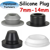 Yiqianyuan 7mm-14mm Silicone Plug Rubber Stopper T-plug Soft Match High Elasticity Cover Seismic Eyelet Muffling Thermostability