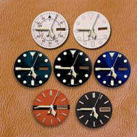S-S Logo 28.5mm Diving dial black dial Cartoon dog dial Suitable for NH36 Movement Green Luminous Watch Modification Accessories