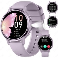 LIGE Women Smart Watch Voice Calling LED Flashlight Sports Fitness Watches Heart Rate Health Monitor Ladies Bluetooth Smartwatch