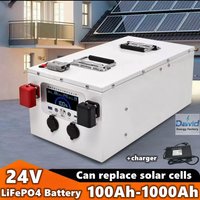 24V 1000Ah 500Ah lithium iron phosphate battery deep cycle multi-purpose mobile power supply for outdoor camping towing motor RV