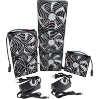 12V DC 120mm 3000RPM Fan 12025 Cooling AC power Controller 12cm 220V Btc Machine Chassis Workstation Cabinet Radiator Server
