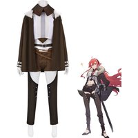 Anime Mushoku Tensei: Jobless Reincarnation Dead End Eris Boreas Greyrat Cosplay Costume Cloak Pants Wig Woman Sexy Party Suit