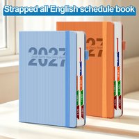 2027 365 Days Daily Planner Agenda Notebook Time Management Schedule Journal 320 Pages Weekend On One Page Multi-Color Office