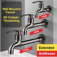 Balcony Mop Pool Faucet Copper Washing Machine Tap Wall Mounted Single Cooling Basin Faucets Household Quick Open Faucet