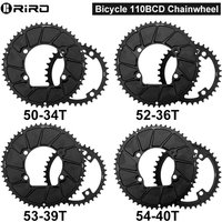 AliExpress riro RIRO Bicycle 110BCD Chainwheel for R7000 R8000 R9100 Aluminum Bicycle Double Chainring 50-34/52-36/53-39/54-40T Bike Chainwheel