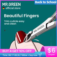 MR.GREEN Cuticle Nippers Nail Manicure Cuticle Scissors Clippers Trimmer Dead Skin Remover Pedicure Stainless Steel Cutters Tool