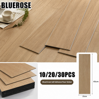 Wood Grain Self-adhesive Flooring TileS Peel & Paste Wear-resistant for Floor Renovation in Living Room Bedroom Kitchen Office