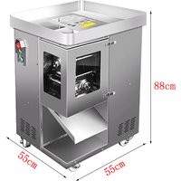 Meat Cutter Fast Meat Slicer Electric Commercial Slicer Shred Fully Automatic Dicing Machine Stainless Steel Cut Pie