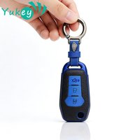 3 Buttons TPU Car Remote Key Case Cover For Ford Figo 2017 Mondeo 5 Ecosport Puma 2020 Fiesta Mk8 Everest Ranger