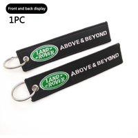 Embroidery Car Keychain Lanyard Keyring Men Gifts Trinket For Land Rover Freelander Range Rover Velar Sport Discovery 2 Defender