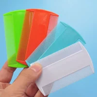 Double-Sided Fine Tooth Plastic Pet Hair Comb for Dogs and Cats Removing Fleas Head Lice Cleaning Tool for Kids