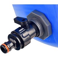 Rain Barrel Overflow Kit, 3/4 Inch Rain Barrel Valve, Barbed Fittings Connectors Tee Elbow Water Pipe Fittings