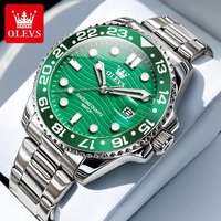 OLEVS 3610 Original Men's Dress Wristwatch Auto Date Stainlss Steel Luminous Classic Business Quartz Watch for Men