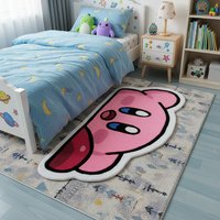 Kirby Star Cashmere Carpet Living Room Bedroom Bedside Non-slip Decorative Mat Children's Birthday Gift Toy Collection Rug