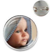 Custom Brooch Photo Mum Dad Baby Children Grandpa Parents Custom Designed Logo Photo Gift For Family Anniversary Collar Pins