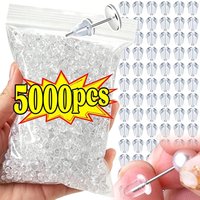 5000pcs Transparent Silicone Head Ear Studs Rubber Earring Clasp DIY Anti Falling Stoppers Earstuds Findings Jewelry Components